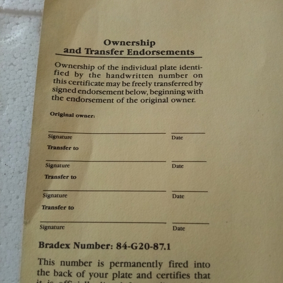 Vintage Bradford exchange 1992 canyon of the cat collector's plate - Picture 5 of 8